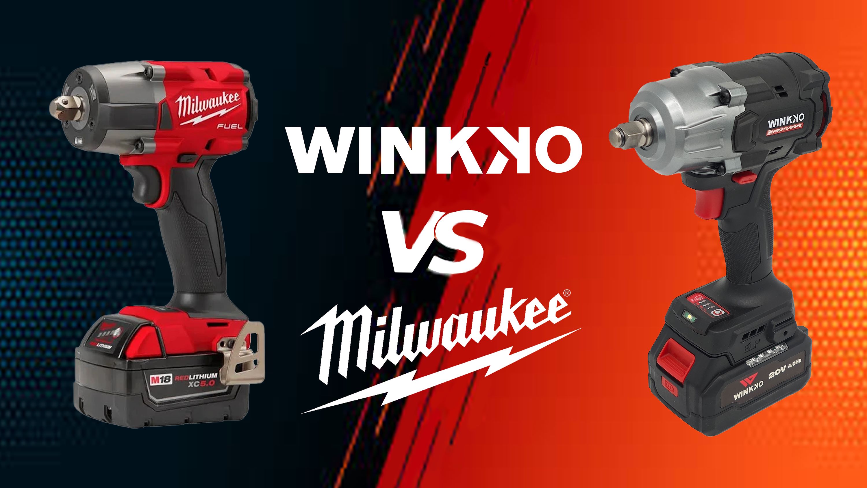 Winkko vs.Milwaukee, la mejor llave de impacto inalámbrica del mercado