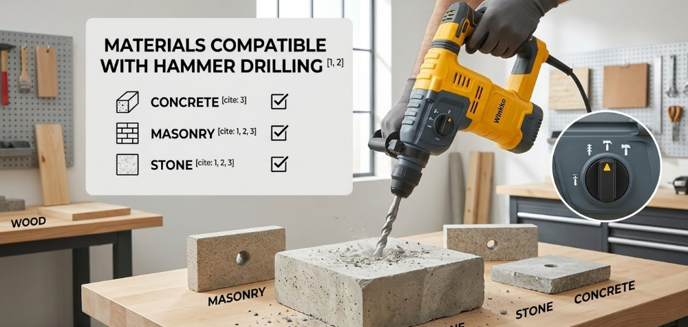 What Materials Can Be Drilled by a Hammer Drill?